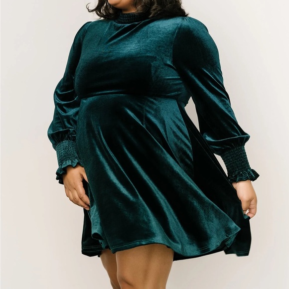 Baltic Born Emerald Velvet Dress - Large NWT - Picture 5 of 14
